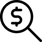 Icon für transparente Konditionen